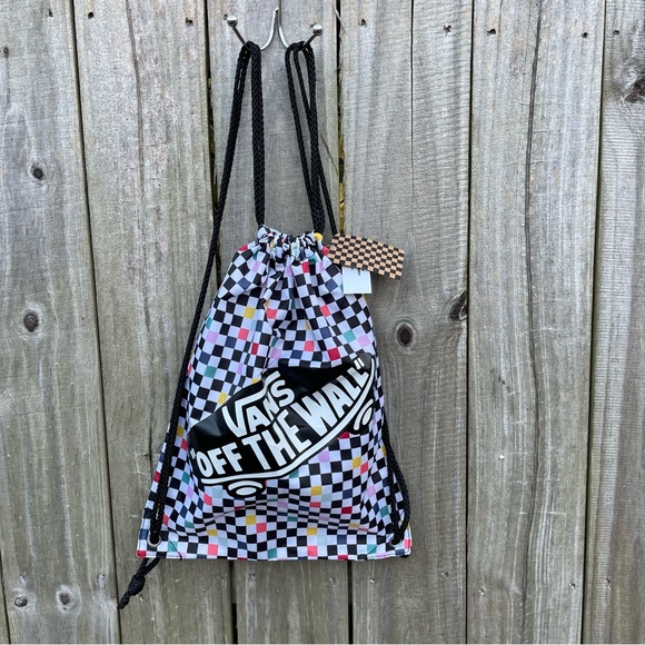 Vans Bags New Checkered Vans Drawstring Bag Poshmark